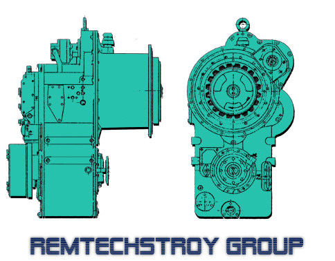 REM44-510/511R/ Main gear box for Plasser tamper (Replace Plasser Main gear box 07,08,09 model Tamper)