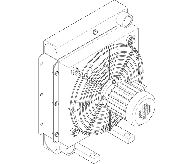 REMsu126.10114.1.73.1 Heavy-duty radiator without motor (Replace Plasser SU126.10114.1.73.1) 