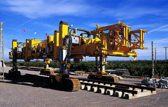 REBUILT 2012 year Railway Track-Laying Crane TL-70 Broad Gauge Track ...