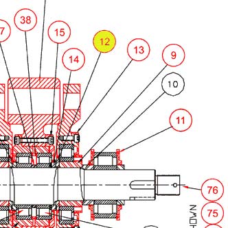 REM2E22.08A (2E22.08A) Spacer ring (Replace Plasser 2E22.08A)