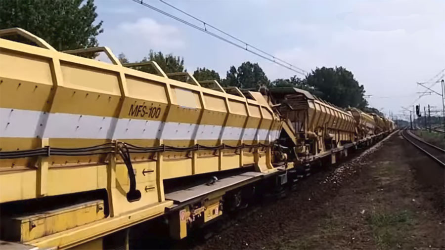Plasser Хопер Вагони MFS-100 (10 броя, 1435 мм междурелсие) под Наема (само за Европа)