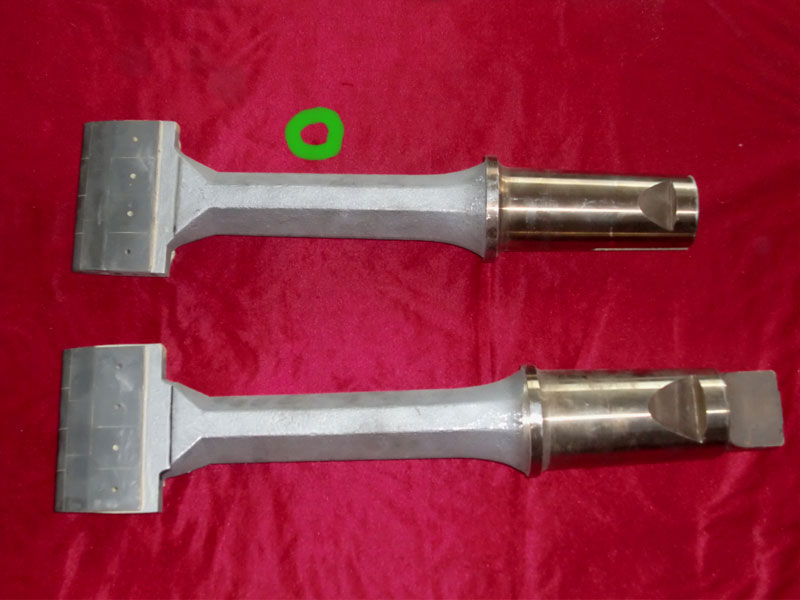 REM08475B Tamping tyne with tungsten-carbide plates (CU30.2723-BE, CU30.2723-H)