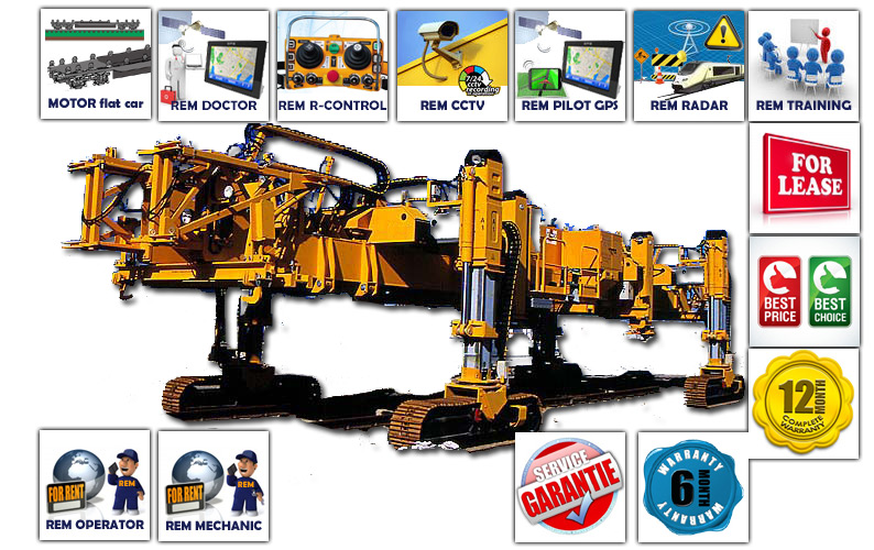 PRO Railway Track-Laying Crane TL-70/REMv1.0 (Rebuilt 2012 year, Modernized version of REMTECH)