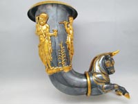 "Bull" solid silver figure {Silver 298 g, certificate of identity} 