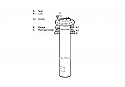 REM-X10.224/014/003 Transducer (Replace PLasser X10.224/014/003/L=881MM )  